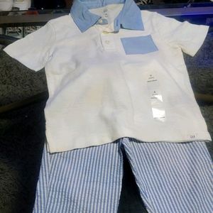 Great Seersucker Pants and Matching Shirt